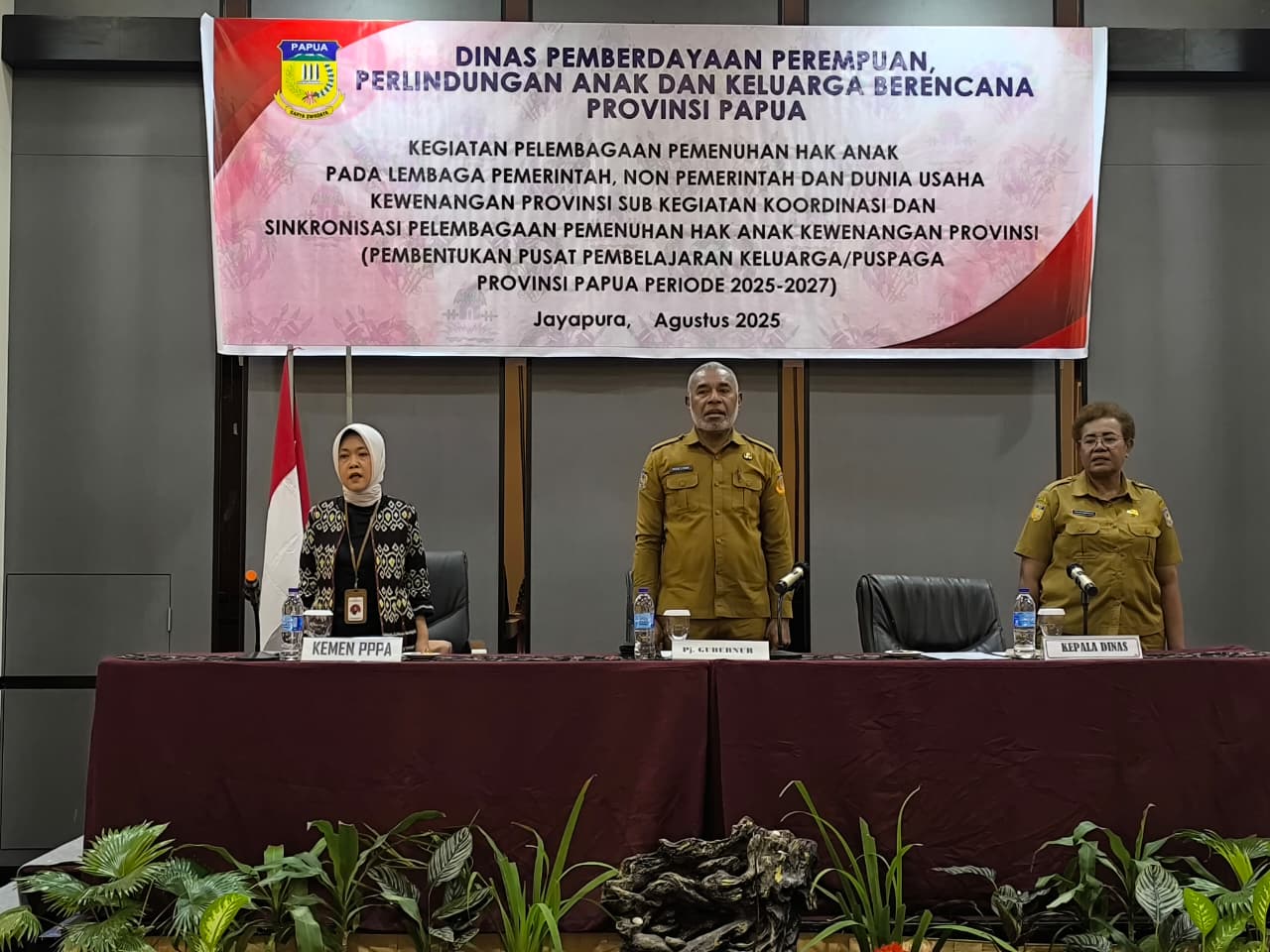 DP3AKB Provinsi Papua Gelar Kegiatan Pelembagaan Pemenuhan Hak Anak dan Pembentukan PUSPAGA 2025–2027