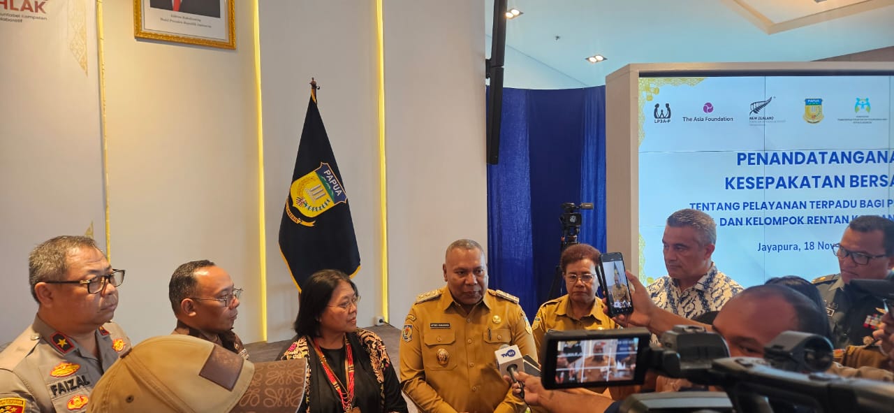 Pemprov Papua Tandatangani Kesepakatan Pelayanan Terpadu Perlindungan Perempuan, Anak dan Disabilitas