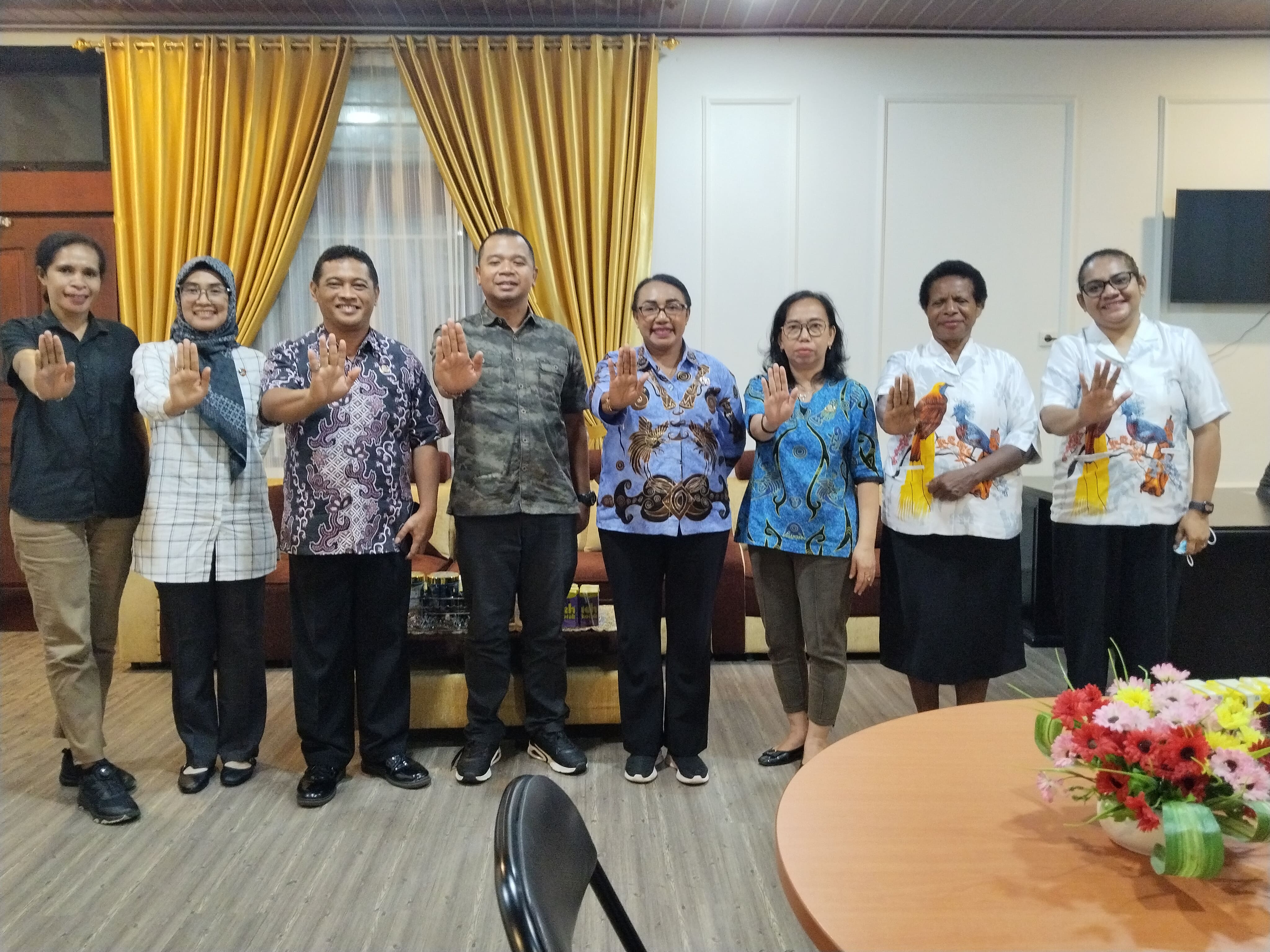 DP3AP2KB Provinsi Papua Terima Koordinasi Subdit Renakta Ditreskrimum Polda Papua