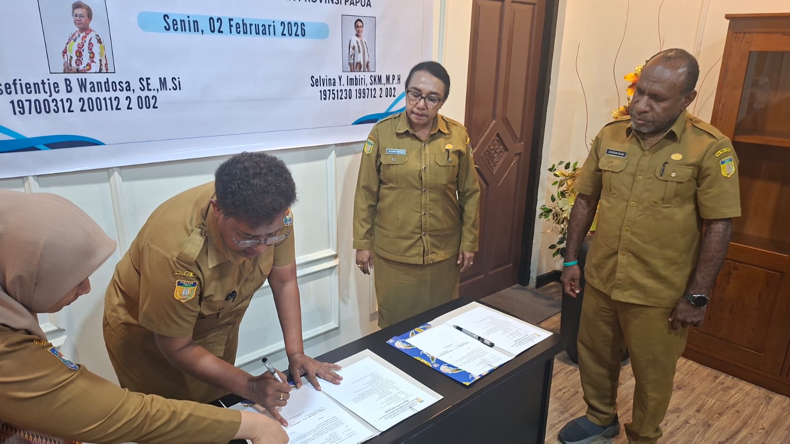 Serah Terima Jabatan Kepala DP3AP2KB Provinsi Papua